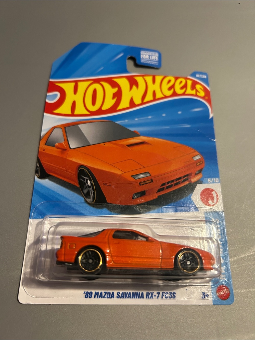 Mattel Hot Wheels '89 Mazda Savanna RX-7 FC3S - Orange
